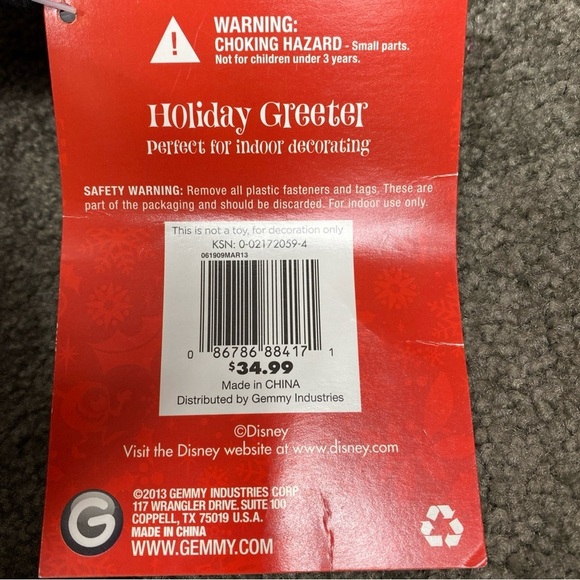 Gemmy Disney Mickey & Minnie Mouse 22” Standing Plush-Christmas Decoration 2013 - Picture 4 of 10